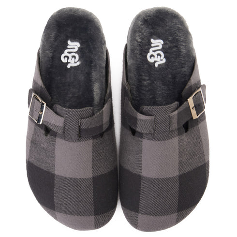 Snuggs Clogs Dark Grey x Light Grey Checkered